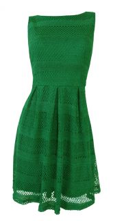 Emerald Green Vintage Style Lace Day Dress Margot Size 8 10 12 14