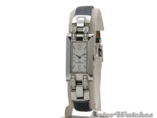 Jaeger LeCoultre Ideale Ladies Quartz Steel & Diamonds Watch Ref. 460