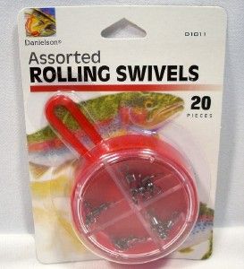 Danielson Package 20 Assorted Sizes Rolling Swivels New