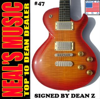 Dean Soltero USA Custom Flametop 47 Guitar Signed Dean Z Gibson Guitar
