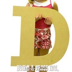 Letters Large wood Letter D 24tall Unfinished Craft Paintable