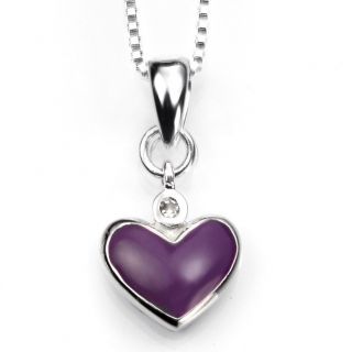 for Diamond Enamel Heart Diamond Necklace