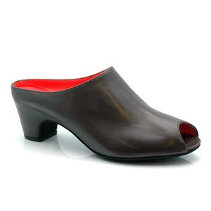 Pas de Rouge X909 Grey Open Toe Mules 35 5 0