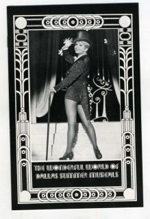 Debbie Reynolds Show Program 1975 Dallas Summer Musical