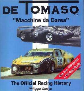 De Tomaso Racing History Book Picture Photo Formula GT Sport Race Car