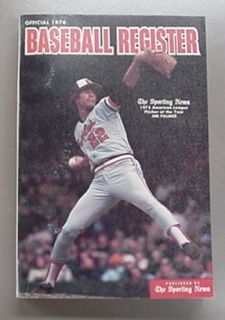 1976 The Sporting News Baseball Register Jim Palmer