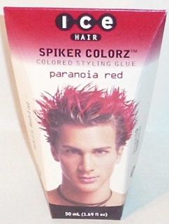 Ice Hair Spiker Colorz Colored Styling Glue Paranoia Red