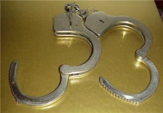 Vintage w s Darley Co Chicago Illinois Handcuffs with Key L K
