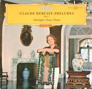 Monique Haas Debussy Preludes Stereo 1963 LP NM