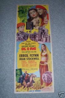  Original Movie Poster 14x36 1950 Errol Flynn Dean Stockwell