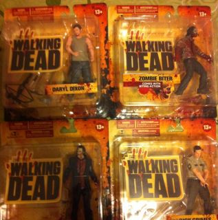  Dead Figures Complete Set Series 1 Daryl Dixon Rick Grimes