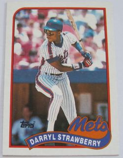 1989 Topps Darryl Strawberry Mets Card 300