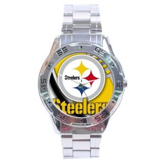NEW* *PITTSBURGH STEELERS SEXY NFL ANALOG WATCH STAINLESS STEEL*