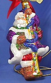 Waterford Holiday Hierlooms Maypole Santa Christmas Ornament NIB