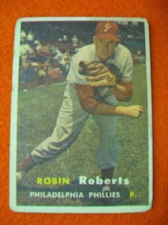 JBR7 1957 Topps 15 Robin Roberts Philadelphia Phillies