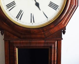 Antique Wall Clock Seth Thomas Regulator Walnut Veneer