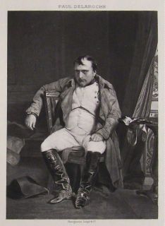 1894 Goupil Photogravure Abdication Napoleon Delaroche