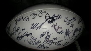2011 Michigan Wolverines Team Signed Sugar Bowl Football Proof Denard