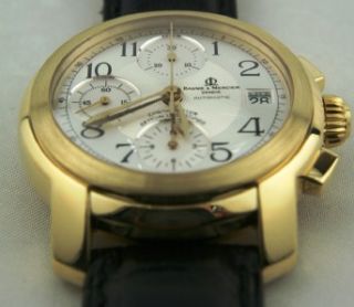Baume & Mercier Capeland Solid 18kt Yellow Gold Automatic Chronograph