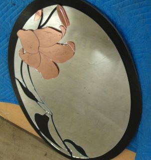 Unique Vintage Art Deco David Marshall Floral Mirror