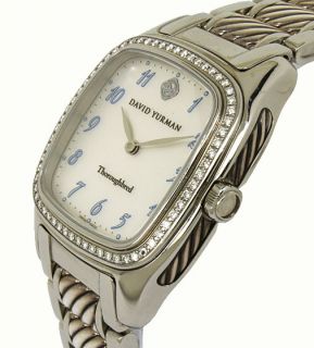 David Yurman Silver s Steel Diamonds Thoroughbred Watch