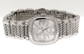 David Yurman Ladies Stainless Steel Diamond Dial Watch