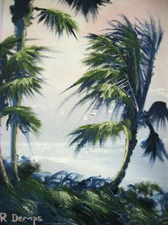 Rodney Demps Original Highwaymen Artist Oil On Canvas 12 x 16