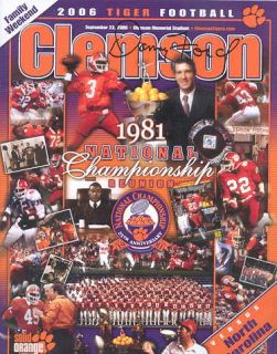 Clemson Tigers Danny Ford Signed National Champions Program All Tigers