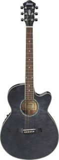 Ibanez AEG25E AEG Series Acoustic Electric Guitar   Transparent Black