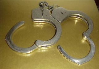 Vintage w s Darley Co Chicago Illinois Handcuffs with Key L K