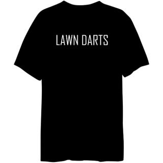Lawn Darts Simple Word Element Sports T Shirt Black