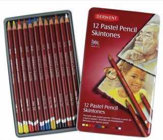 Derwent Pastel Pencils Skintones 12 Tin