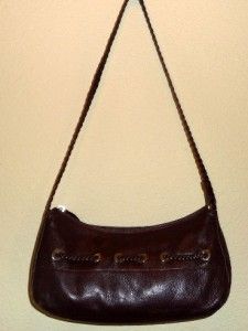 Vintage Derek Alexander DAL Brown Leather Hobo Shoulder Bag Tote Purse