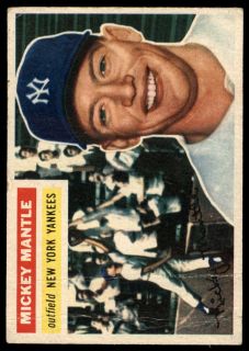 1956 Topps # 135 Mickey Mantle (GB)   Deans Cards 1 PR   B56T 00 4891