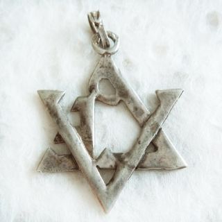 Vintage Jewish Star of David Love of Israel Judaism Sterling Silver