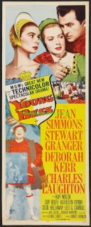Young Bess 1953 Movie Poster 14x36 Insert Jean Simmons