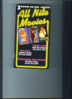 All Nite Movies VHS Tape Kristine DEBELL Wild CHILD Summer CAMP
