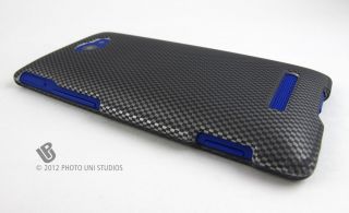 Carbon Fiber Design Hard Snap on Case Cover HTC Windows Phone 8x
