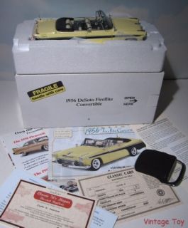 1956 DeSoto Fireflite Convertible Danbury Mint 1 24 Diecast w Box