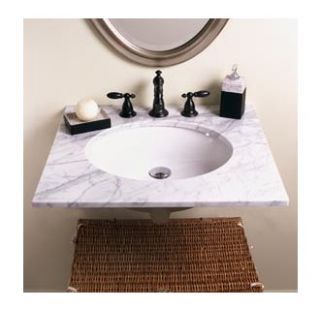 DecoLav White 17 Undermount Bathroom Sink