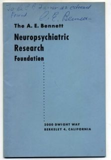 Bennett The A E Bennett Neuropsychiatric Research Foundation