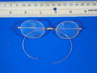  Spectacles Eyeglasses Hardy 1 2 Gold with Hard Case Decorah IA