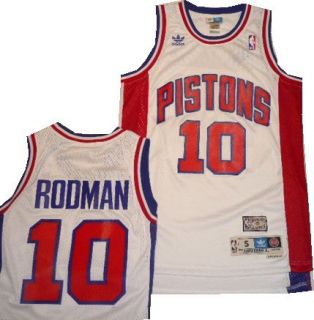 Detroit Pistons Dennis Rodman Swingman Wht Jersey XL