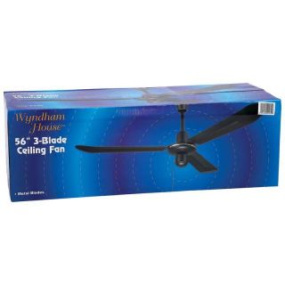  house 3 blade 56 ceiling fan features metal blades measures 21 3