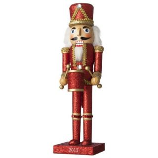 New Large Limited Edition 2012 RED GLITTER DRUMMER Nutcracker***