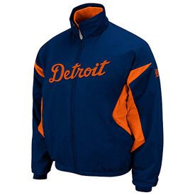 Detroit Tigers MLB Authentic Triple Peak Dugout Jacket Size Large