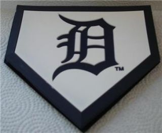 Brand New MLB DETROIT TIGERS Drink Coasters Home plate Baseball