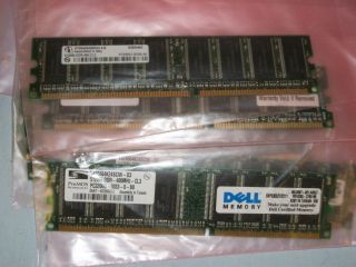 Desktop 512MB DDR Memory PC 3200 400MHz Lot of 10 Used