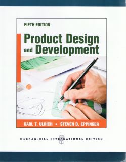 Product Design and Development (5th Edition ISBN 9780071086950