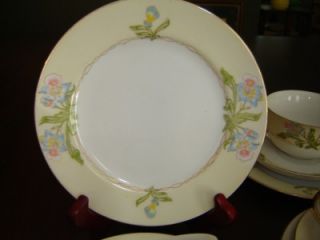 Antique Meito China Tames Tea Cup Saucer Dessert Luncheon Set